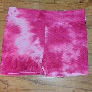 Pink Tie-Dye Women's Shorts